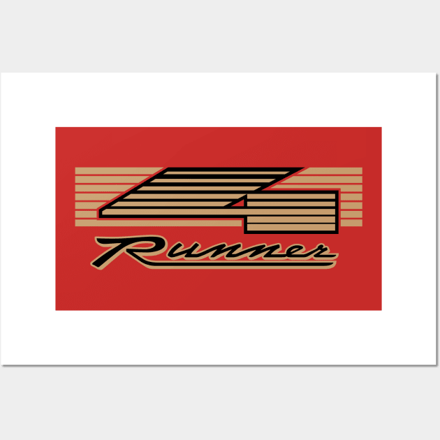 Retro 4 Runner Wall Art by Printstripe